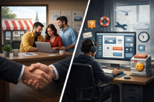 Agence web locale vs remote